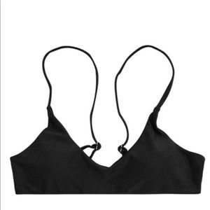 Black bikini top size medium